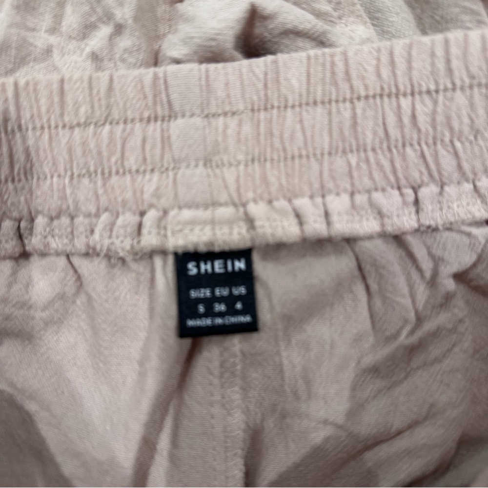 Shein Linen Tan Short Set - Picture 3 of 5